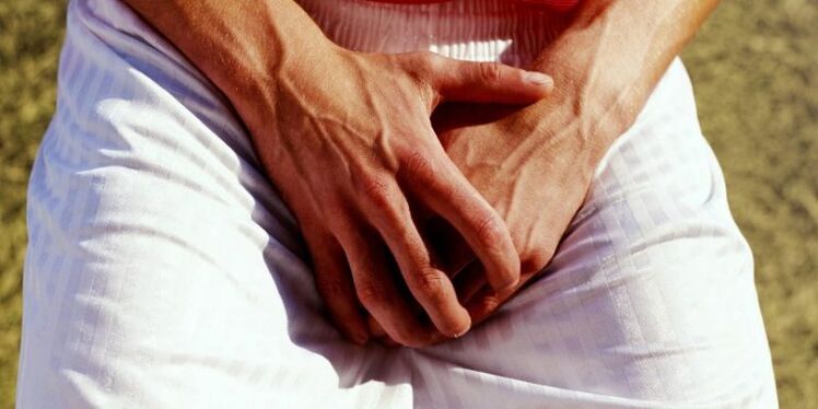 Leistenschmerzen mit Krampfadern im Genitalbereich